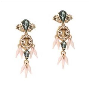 J. Crew Crystal "Dragonfly Style"  Drop Earrings