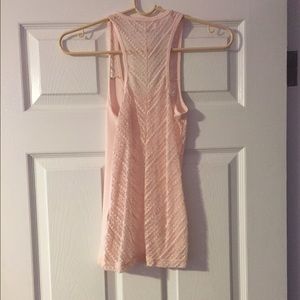 Light Pink Lace Tank Top