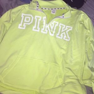 Neon Quarter zip from PINK