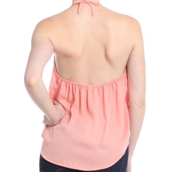 Surplice High-Low Halter Blouse - Picture 2 of 4