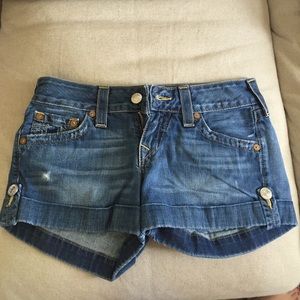 True Religion denim shorts