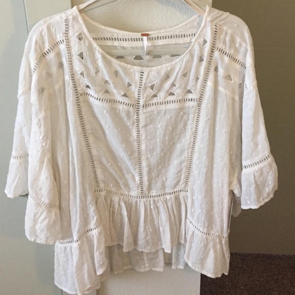 NWT Free People Ivory Shirt