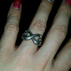 Tiffany & Co double heart ring