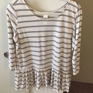 NWOT Soft Peplum Top