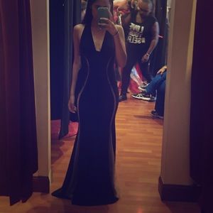 Black elegant prom dress