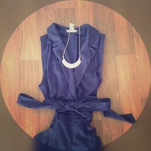 Blue jumpsuit