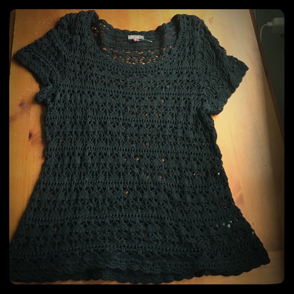 ❤️Vince Camuto Black Knit Top. Sz L.❤️