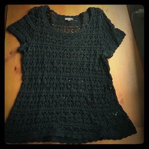 ❤️Vince Camuto Black Knit Top. Sz L.❤️