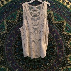 Sheer Boho Tank Top