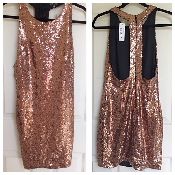 Depri Dresses & Skirts - Beautiful Gold / Bronze Sequin Cocktail Dress