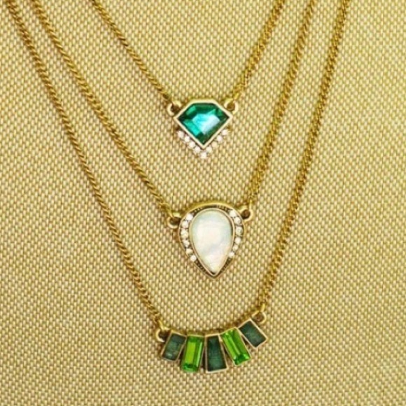 Layered Green Necklace Combo - Picture 2 of 2