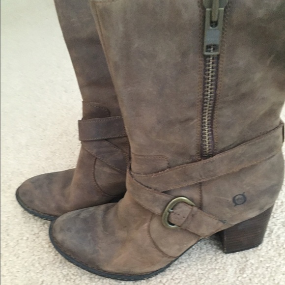 Brown Leather Born Boots