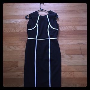 Black with white Calvin Klein dress 0P