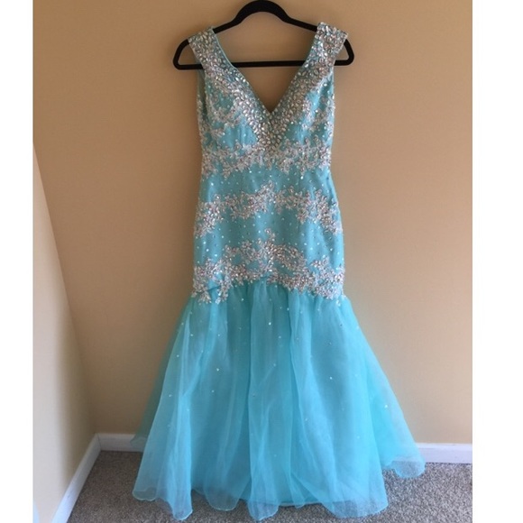 Mermaid Prom Dress (worn once)