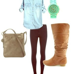 Riding boots in brown