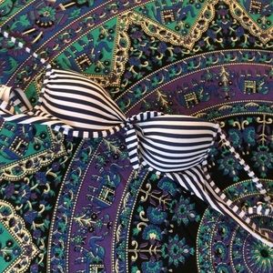 Striped bikini top