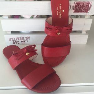 Red Kate Spade Summer Sandals