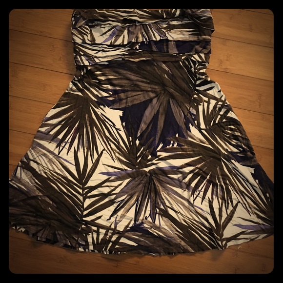 Cache Perfect Strapless Vacation Dress EUC