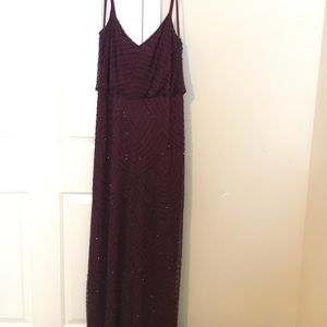 Adrianna Papell Beaded Blouson Gown