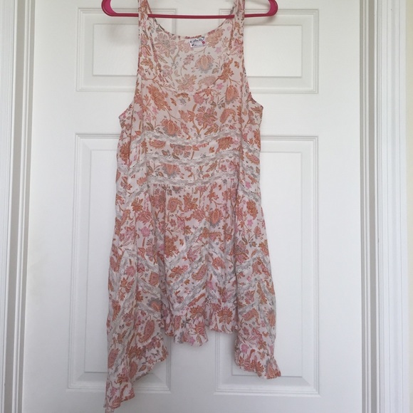 EUC free people trapeze floral ⚡️FLASH SALE⚡️