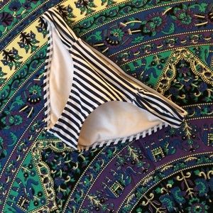 Striped bikini bottoms