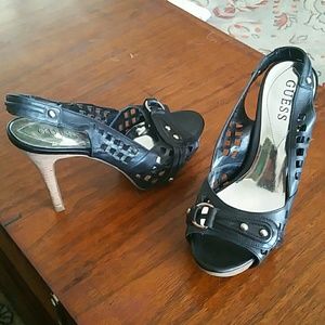 Guess sling back heels