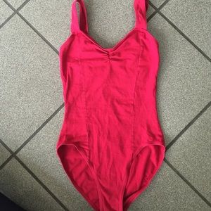 Capezio Cotton Tank Red Leotard