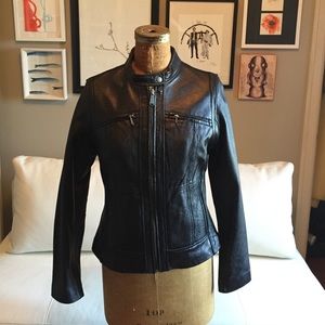 MICHAEL Michael Kors Black Leather Jacket
