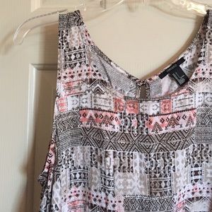Aztec patterned crop top