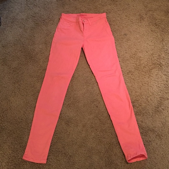 Coral J Brand skinny leg jeans
