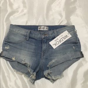 NWT WILDFOX denim shorts