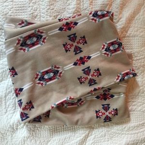 Tribal print infinity scarf