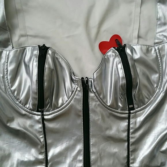 Metallic zipper dress - Picture 2 of 4