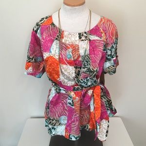 🎉SALE🎉 LILLY PULITZER silk print top