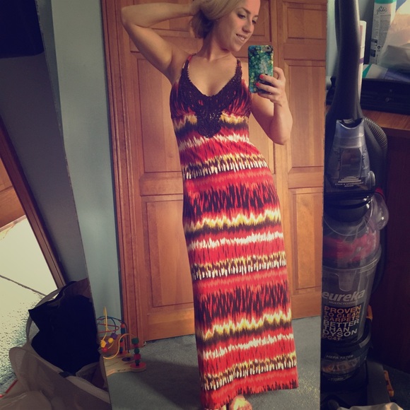 Boho sunset maxi