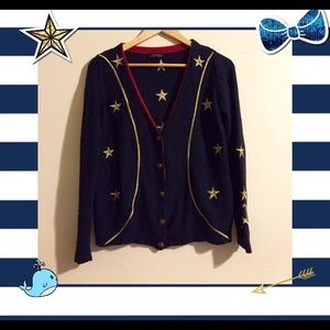 Navy Band Girl Cardigan