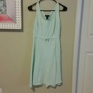 'Ann Taylor' sea foam linen dress