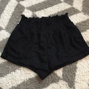 Black lace bathing suit bottoms