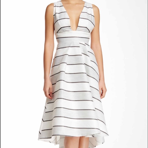 Dresses & Skirts - Holiday Sleeveless stripe hi-lo dress