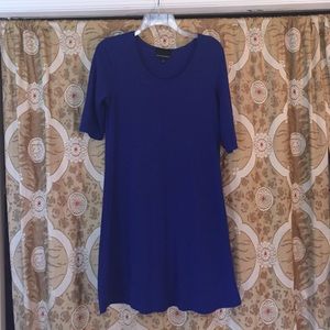 Cobalt Blue 3/4 Sleeve Swing Dress SZ S