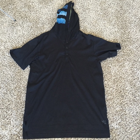 Y3 short sleeve hoodie