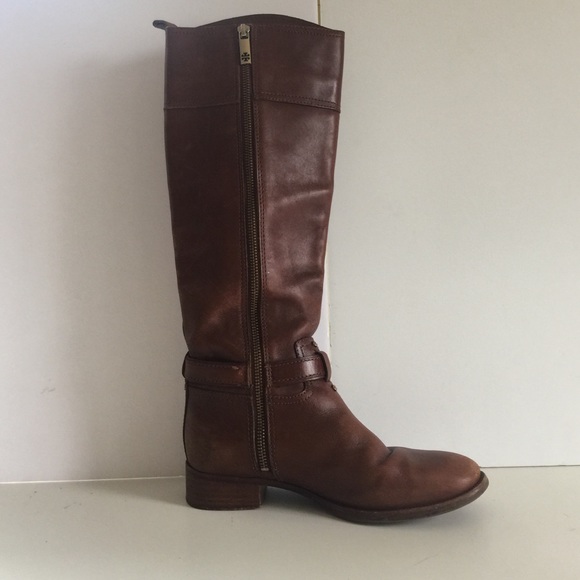 Tory Burch brown riding boots size 6 1/2 m - Picture 3 of 4