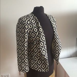 Black Rainn black and white tribal blazer Sz M