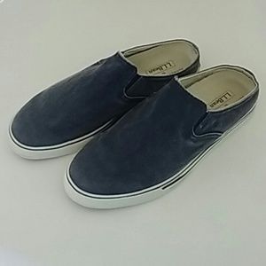 LL Bean Sunwashed Canvas Boat Shoes 6