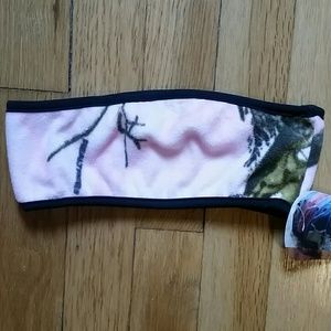 NWT Realtree pink camo winter headband