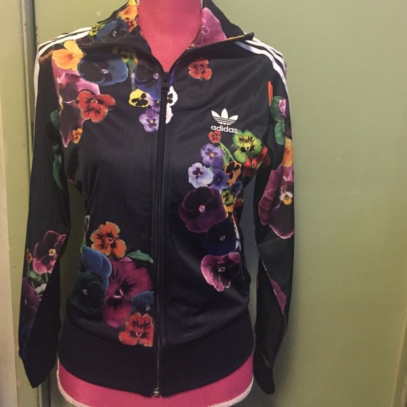 adidas floral burst jacket
