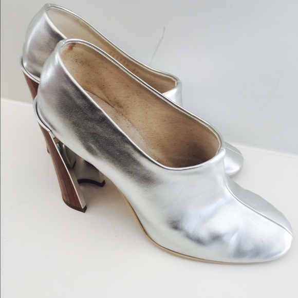 Silver metallic Stella McCartney booties