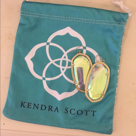 Kendra Scott opal tinted earrings