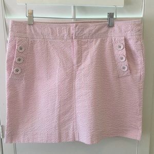 Lilly Pulitzer seersucker pink skirt, size 10