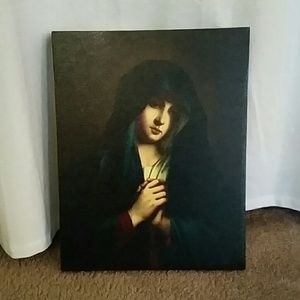 Oil painting of Mary